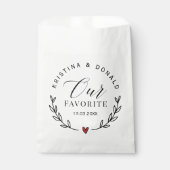Sachets En Papier Mariage Favoriser Notre Sac Favori Favor (Devant)