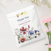 Sachets En Papier Mariage Fleur sauvage aquarelle (Scellé)