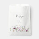 Sachets En Papier Mariage fleur sauvage aquarelle (Devant)