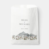 Sachets En Papier Mariage Fleur sauvage HEIDI Muet Boho (Devant)