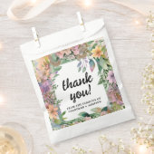 Sachets En Papier Mariage Fleur sauvage Whimsical Pastel Watercolor (Coupé)