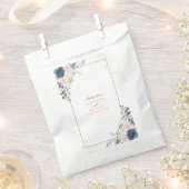 Sachets En Papier Mariage floral bleu pâle rose rose pâle (Coupé)