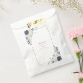 Sachets En Papier Mariage floral bleu pâle rose rose pâle (Scellé)