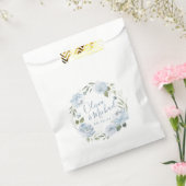 Sachets En Papier Mariage floral bleu roux romantique (Scellé)