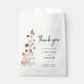 Sachets En Papier Mariage Floral Boho (Devant)