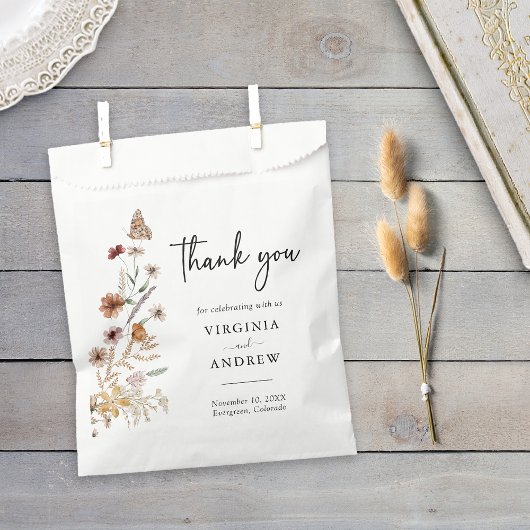 Sachets En Papier Mariage Floral Boho