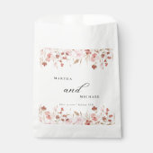 Sachets En Papier Mariage floral boho minimal (Devant)