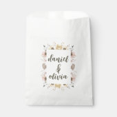 Sachets En Papier Mariage Floral Couleur Pastel (Devant)