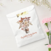 Sachets En Papier Mariage floral d'automne en terre cuite  (Scellé)