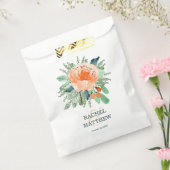 Sachets En Papier Mariage floral de pêche (Scellé)