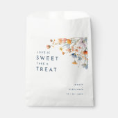 Sachets En Papier Mariage floral élégant (Devant)