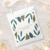 Sachets En Papier Mariage floral feuille rustique (Coupé)