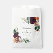 Sachets En Papier Mariage floral frais d'automne (Devant)