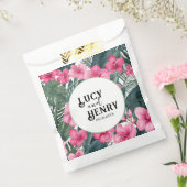 Sachets En Papier Mariage floral imprimé de vacances rose tropical (Scellé)