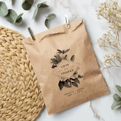 Sachets En Papier Mariage Floral Kraft Favoriser le Merci