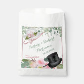 Sachets En Papier Mariage floral romantique rose pâle (Devant)