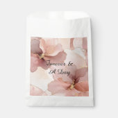 Sachets En Papier Mariage floral rose rose rose rose romantique (Devant)
