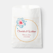 Sachets En Papier Mariage floral rustique (Devant)