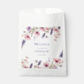 Sachets En Papier Mariage Floral spécifique au client (Devant)