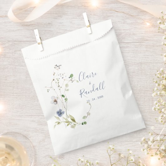 Sachets En Papier Mariage forestier sauvage (Coupé)