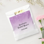 Sachets En Papier Mariage Glamour Fête de Fiançailles Violet Paillet (Scellé)