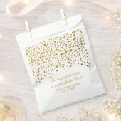 Sachets En Papier *Mariage Gold Confetti | Personnaliser (Coupé)