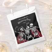 Sachets En Papier Mariage gothique de squelettes dansants de la Mort (Coupé)