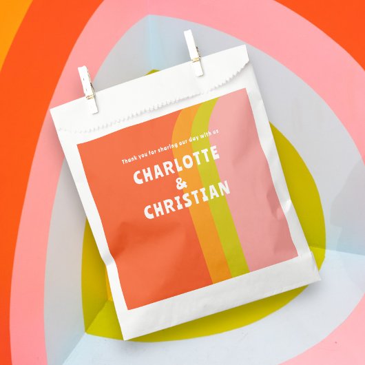 Sachets En Papier Mariage Gras rétro Citrus