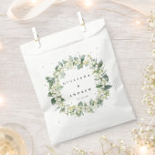 Sachets En Papier Mariage hivernal Snowberry+Eucalyptus (Coupé)