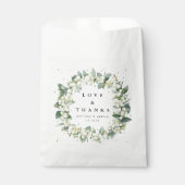 Sachets En Papier Mariage hivernal Snowberry+Eucalyptus (Devant)