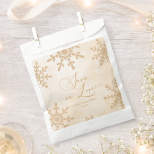 Sachets En Papier Mariage Hivernal Sous La Neige Salle De Fête De Fi