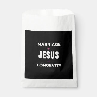 Sachets En Papier Mariage + Jésus = Longévité