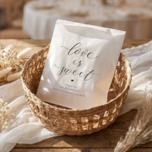 Sachets En Papier Mariage : Love is Sweet Élégant Cœur