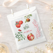Sachets En Papier Mariage méditerranéen de la grenade rouge (Coupé)