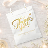 Sachets En Papier Mariage MERCI classique simple (Coupé)
