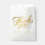 Sachets En Papier Mariage MERCI classique simple (Devant)