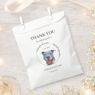 Sachets En Papier Mariage Merci simple Pit Favoriser le sac