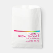 Sachets En Papier Mariage Minimal Dégradé Holographique (Devant)