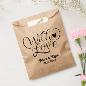 Sachets En Papier Mariage minimaliste (Scellé)