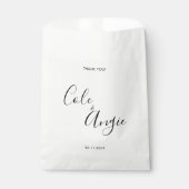 Sachets En Papier Mariage minimaliste (Devant)
