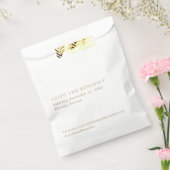 Sachets En Papier Mariage minimaliste Gold Modern (Scellé)