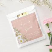Sachets En Papier Mariage moderne Blush & White Daisers (Scellé)