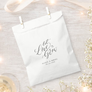 Sachets En Papier mariage moderne de calligraphie