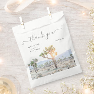 Sachets En Papier Mariage moderne élégant Joshua Tree Boho