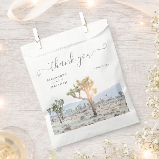 Sachets En Papier Mariage moderne élégant Joshua Tree Boho (Coupé)