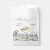 Sachets En Papier Mariage moderne élégant Joshua Tree Boho (Devant)