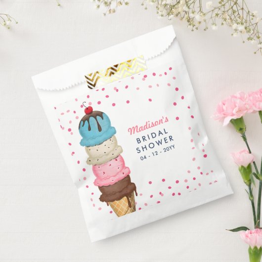 Sachets En Papier Mariage Moderne Glace Été (Scellé)