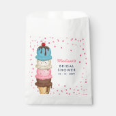 Sachets En Papier Mariage Moderne Glace Été (Devant)