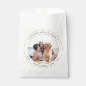 Sachets En Papier Mariage Moderne Photo personnalisée (Devant)