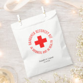 Sachets En Papier Mariage moderne Red Hangover Relief Recovery Kit (Coupé)